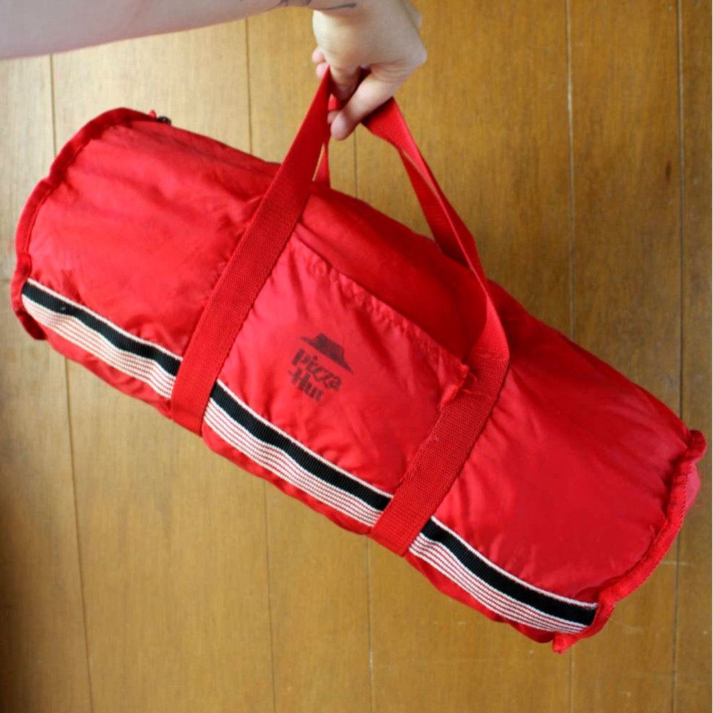 Vintage PIZZA HUT Duffel Tote Bag